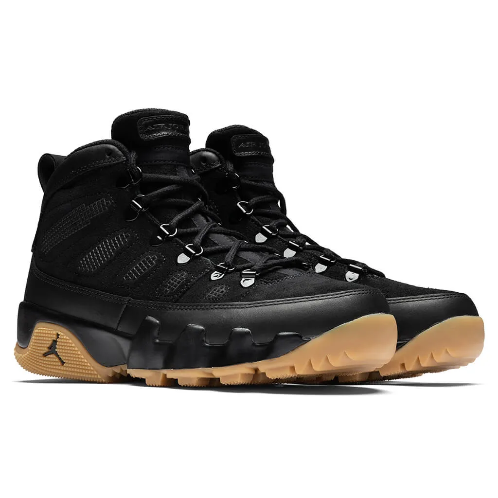 Air Jordan 9 Boot NRG 'Black Gum'- Black/Gum Light Brown