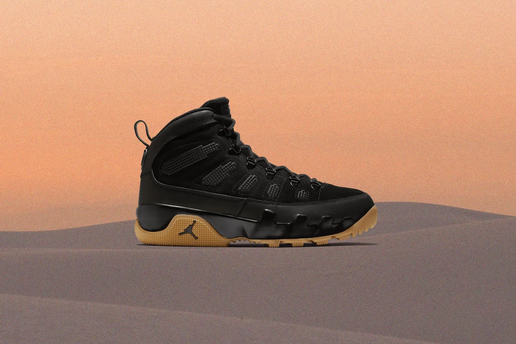 Air Jordan 9 Boot NRG 'Black Gum'- Black/Gum Light Brown