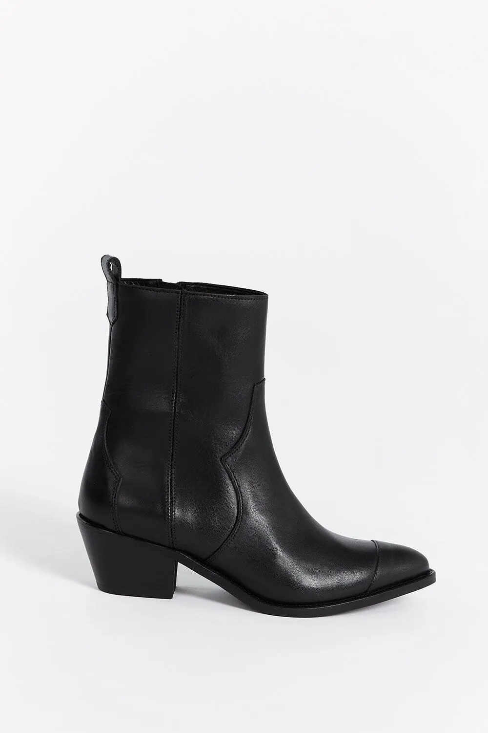 ALOHAS AUSTIN BLACK LEATHER BOOT