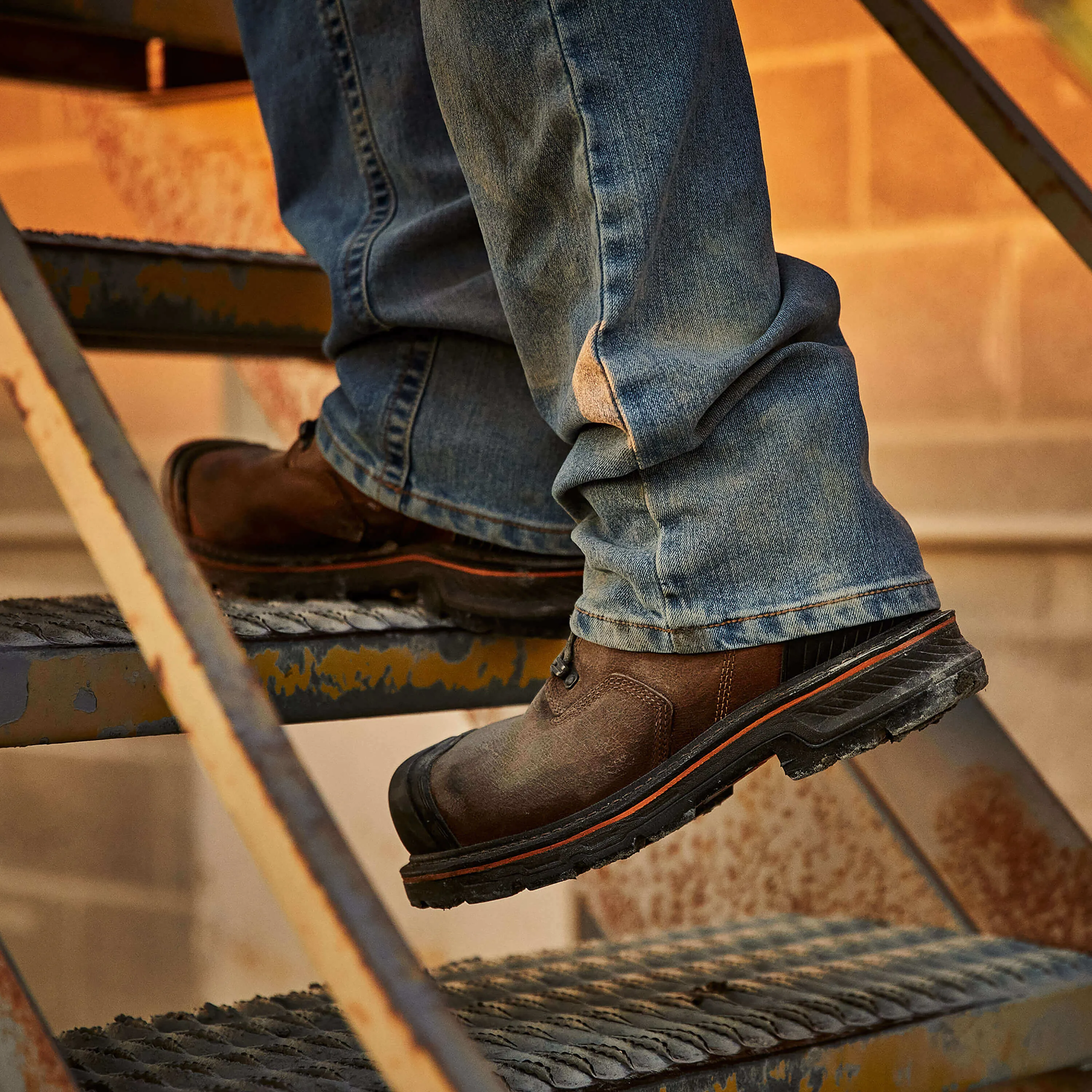 Ariat Men's Stump Jumper 6" Comp Toe WP Work Boot - Dark Hickory - 10038299