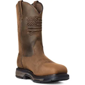 Ariat Men's WorkHog XT Carbon Toe WP Western Work Boot - Brown - 10036002