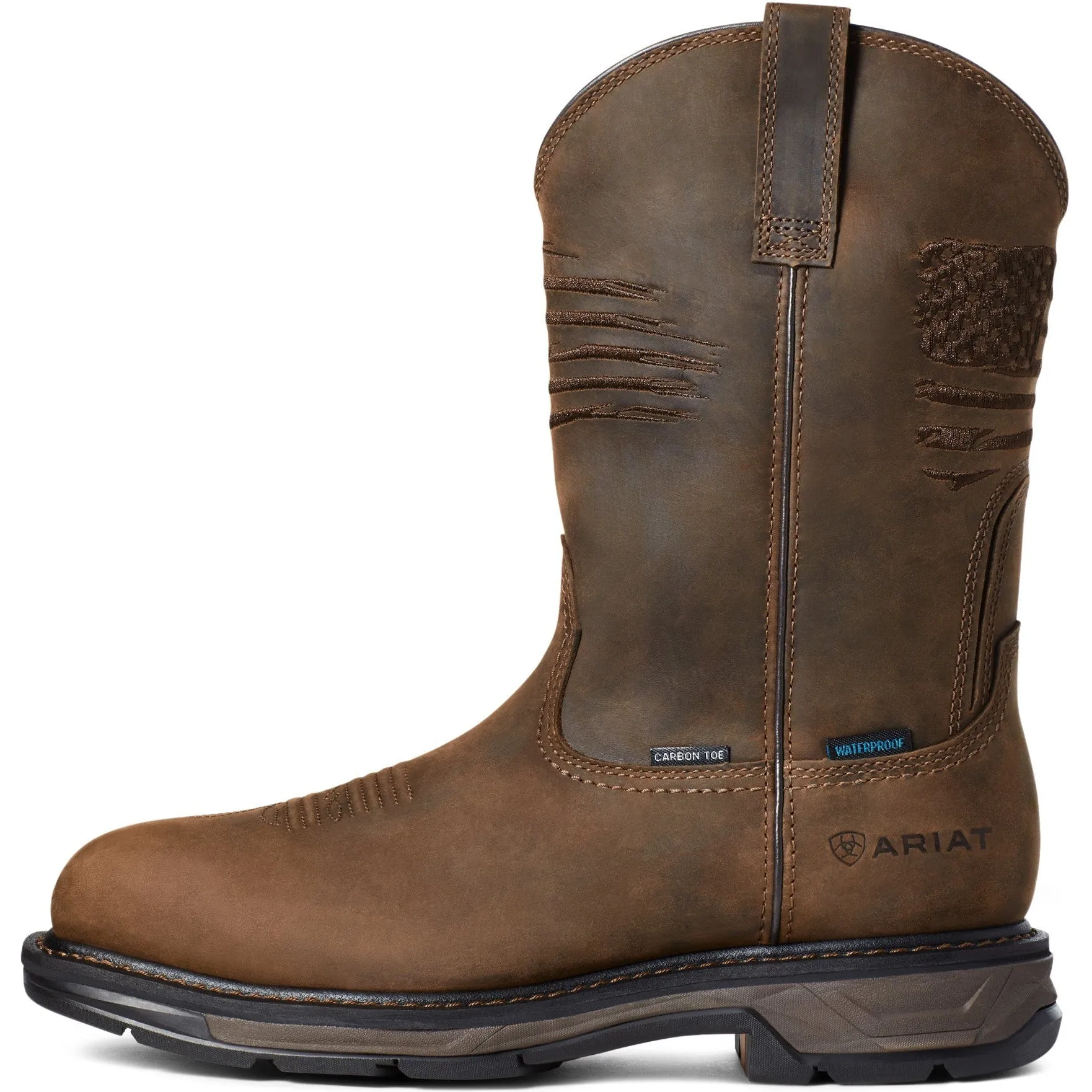 Ariat Men's WorkHog XT Carbon Toe WP Western Work Boot - Brown - 10036002