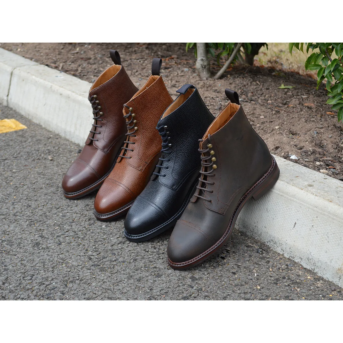 Berwick 1707 Toe Cap Boot (321) - Waxy Commander Snuff