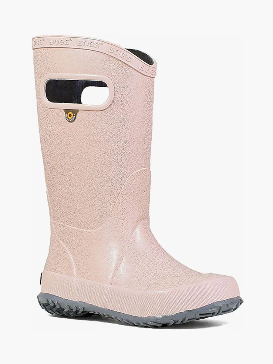 Bogs- Rain Boot Glitter Rose Gold Kids