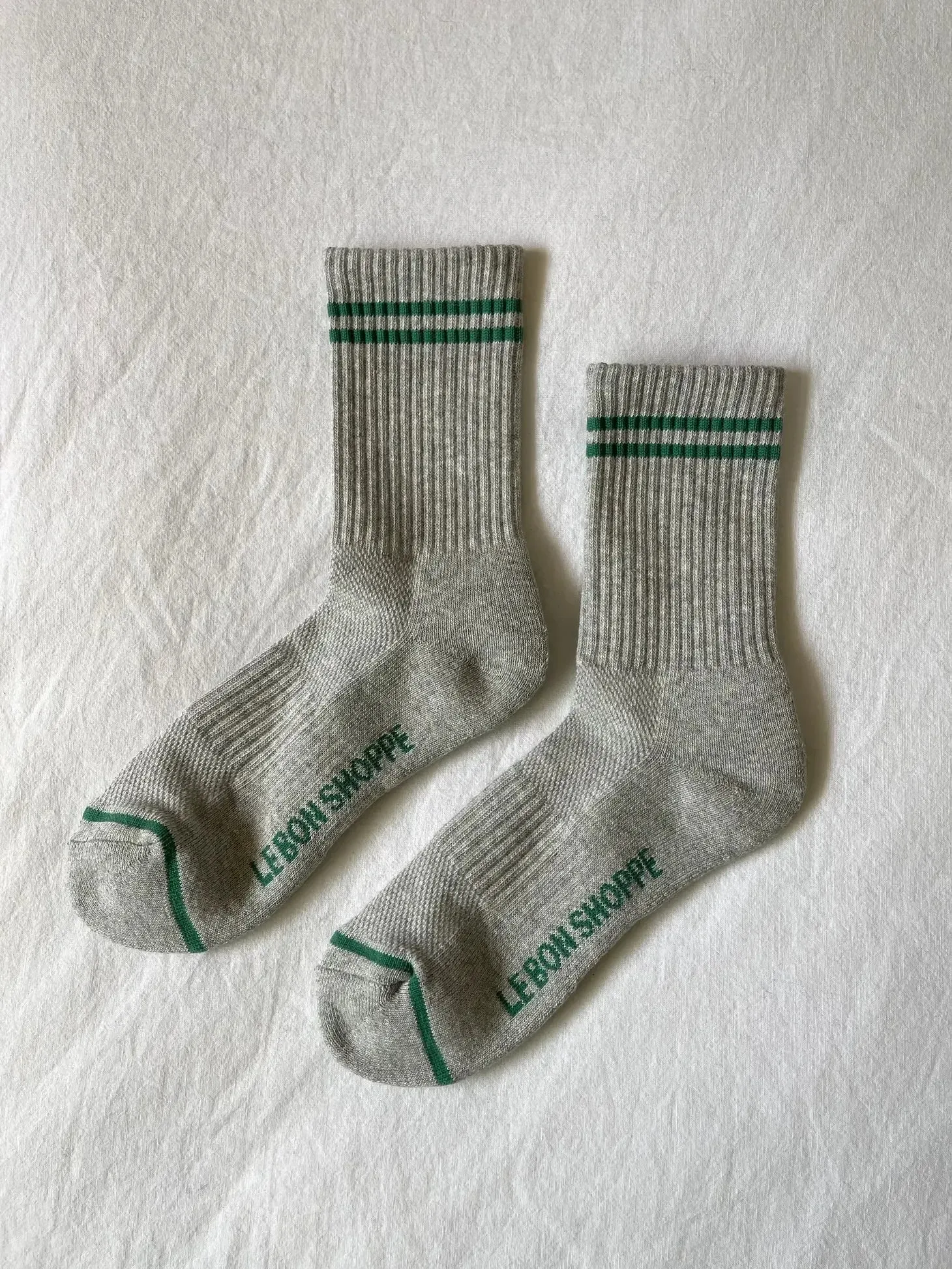 Boyfriend Socks - Light Grey