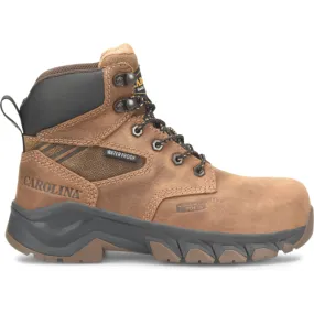 Carolina Women's Sage 6" Comp Toe WP Slip Resist Work Boot -Brown- CA5679