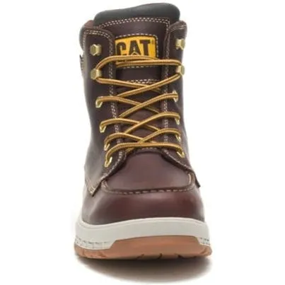 Cat Men's Impact Soft Toe WP Slip Resist Work Boot -Friar Brown- P51076