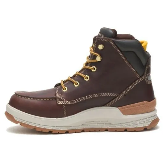 Cat Men's Impact Soft Toe WP Slip Resist Work Boot -Friar Brown- P51076