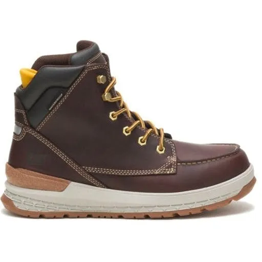 Cat Men's Impact Soft Toe WP Slip Resist Work Boot -Friar Brown- P51076