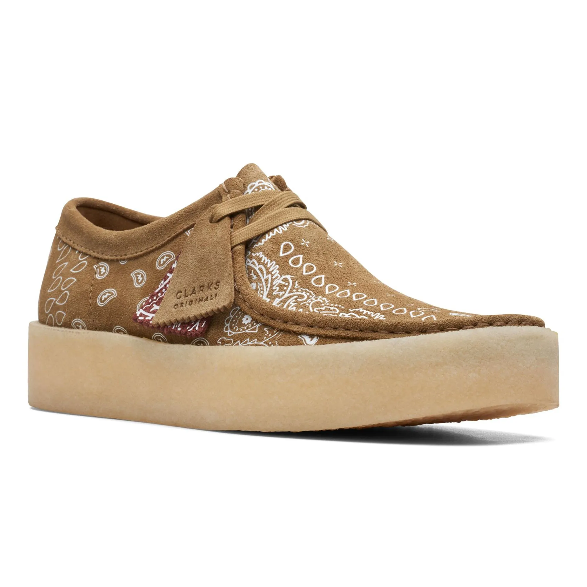 Clarks Originals Wallabee Cup - Dark Olive Paisley Print