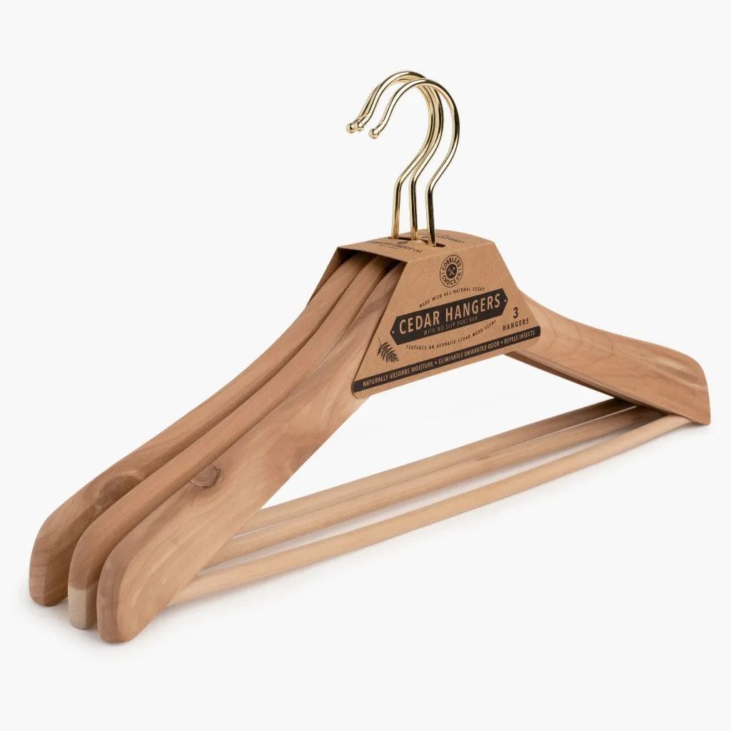 Cobbler's Choice Cedar Hanger | 3-Pack