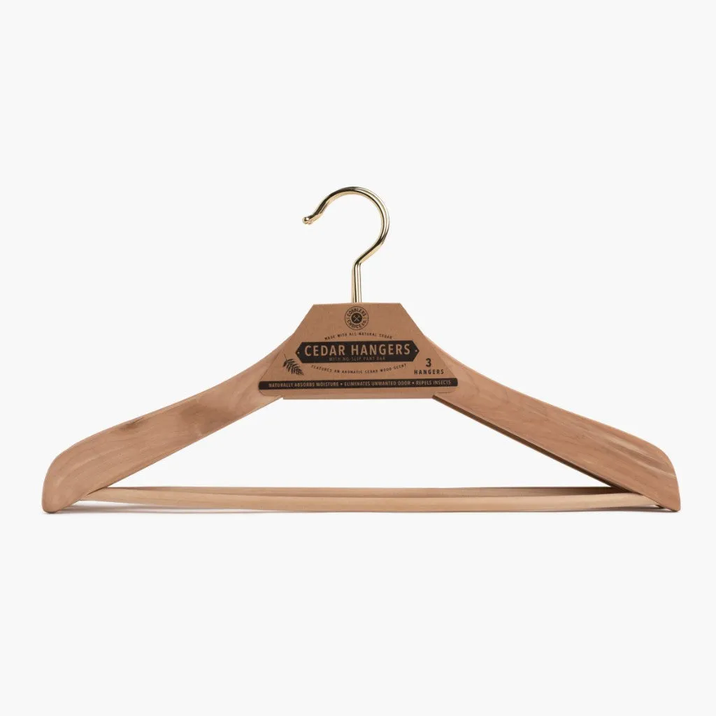 Cobbler's Choice Cedar Hanger | 3-Pack