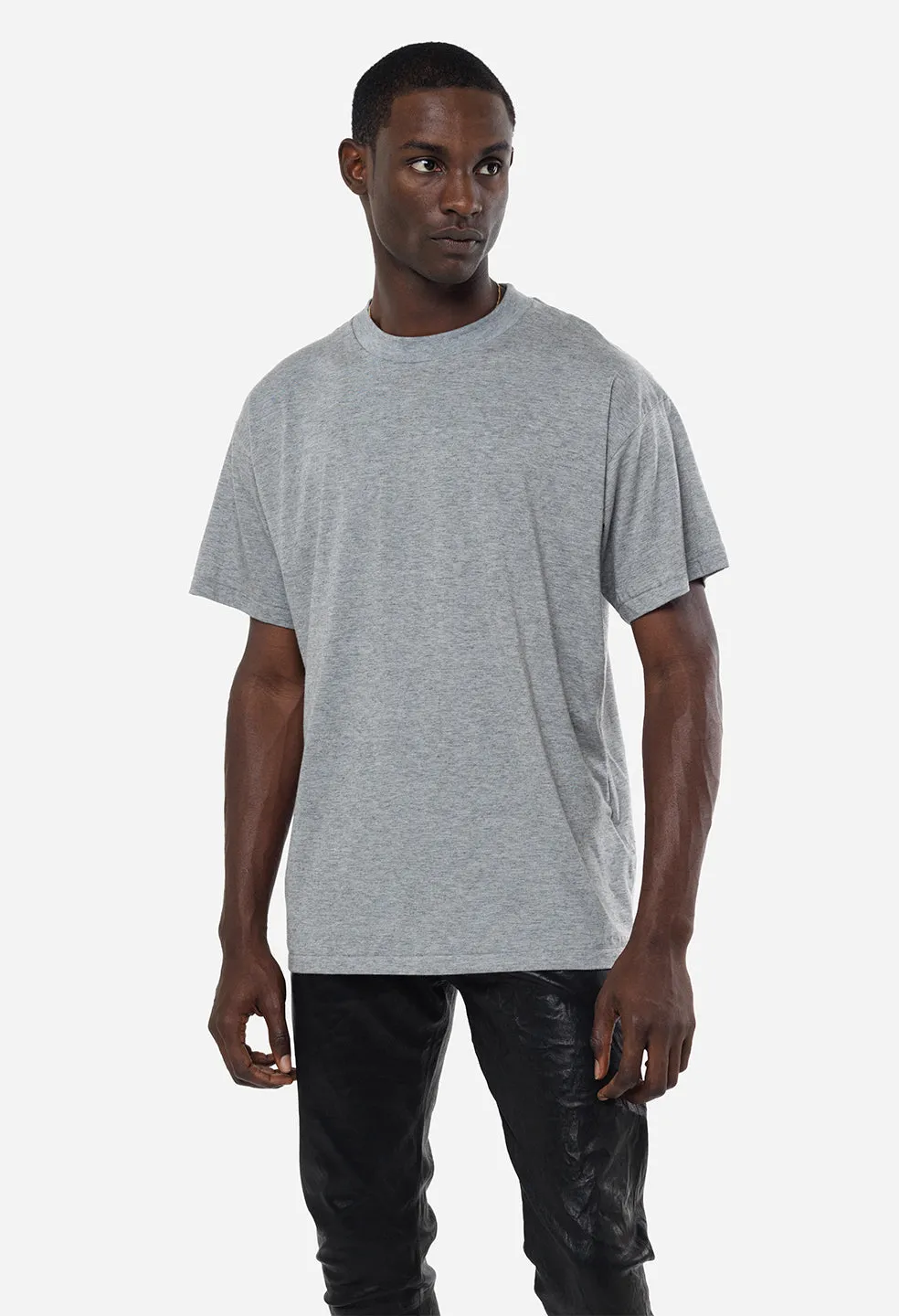 Cotton Cashmere Crew / Grey