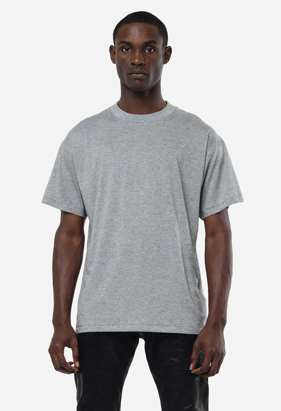 Cotton Cashmere Crew / Grey