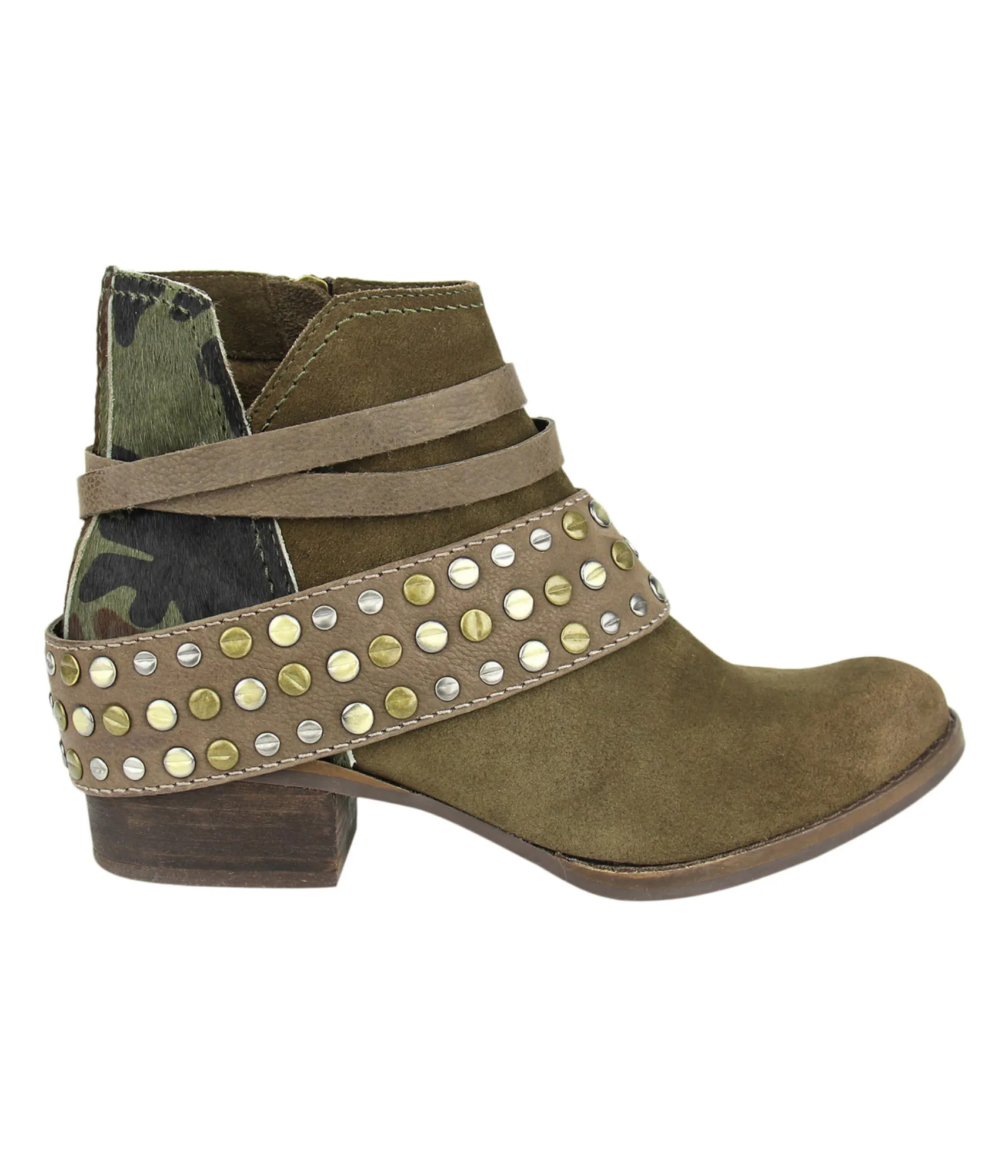 Crimson Camo Bootie in Olive