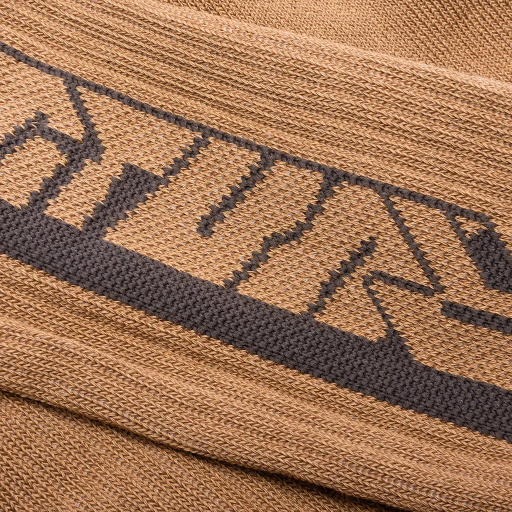 CTNMB Spray Long Socks - Tobacco Brown/Anthracite