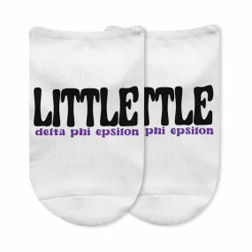 Delta Phi Epsilon No Show Socks for Bigs and Littles