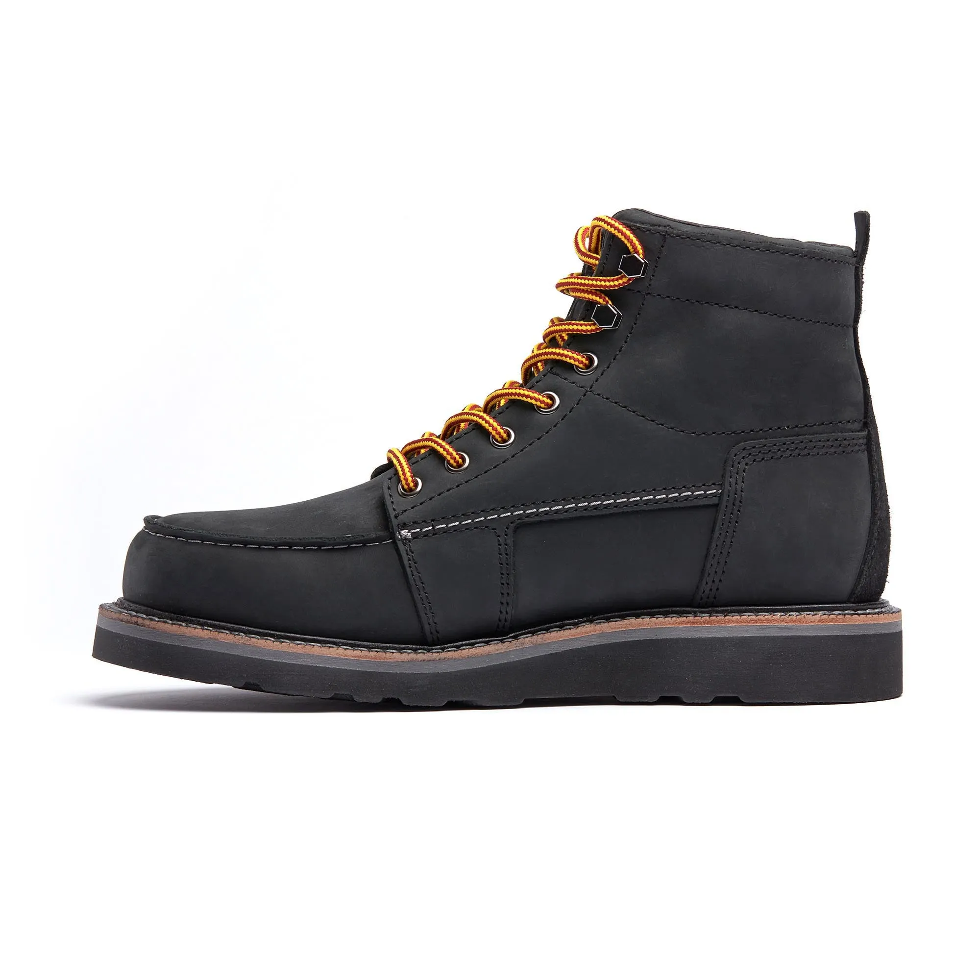 DNVR 6" Moc Toe Boot : Jet (Soft Toe/Unlined)