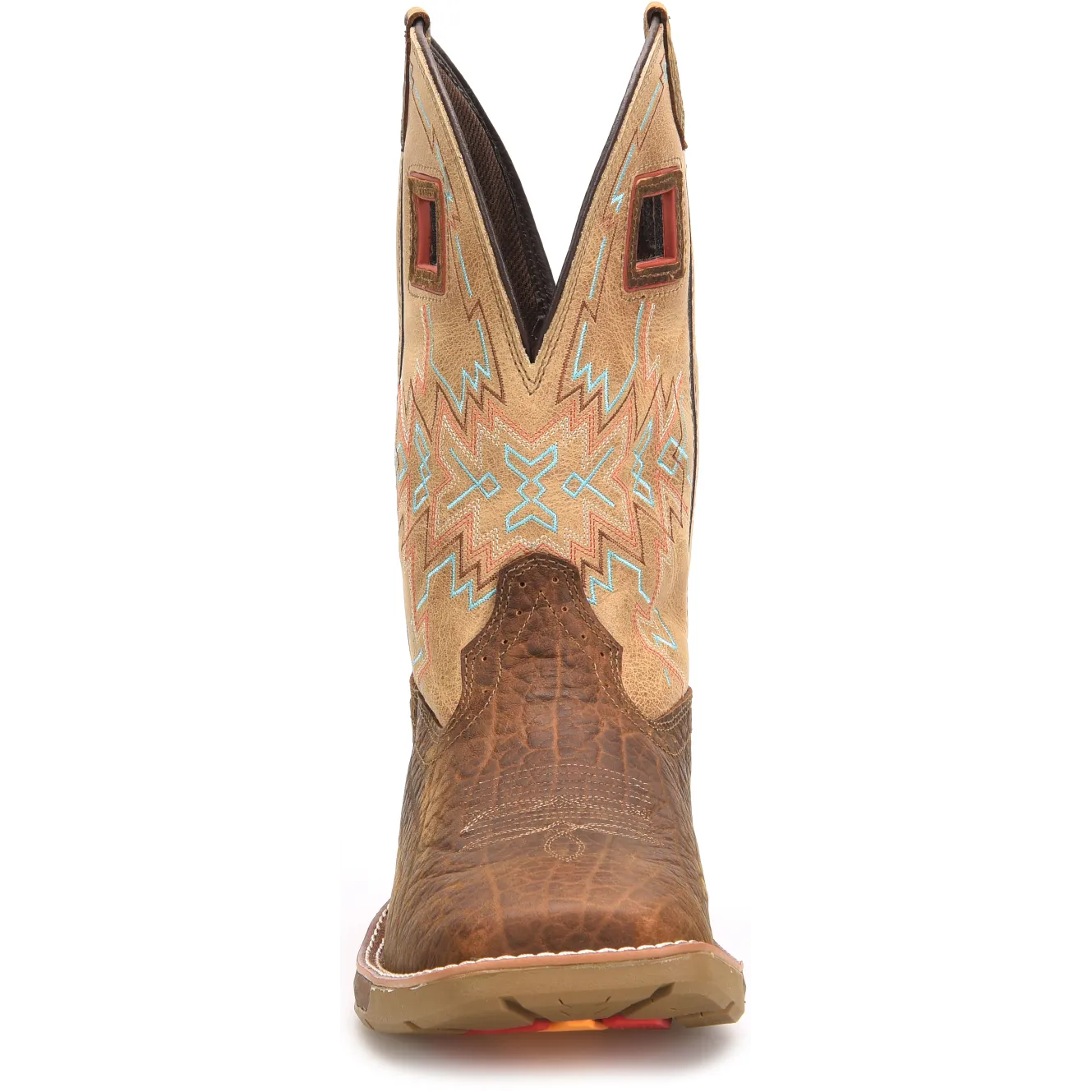 Double H Men's Clem 11" Square Toe Western Work Boot - Brown - DH5361