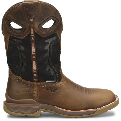 Double H Men's Zenon 11" Comp Toe WP Western Work Boot- Brown - DH5366