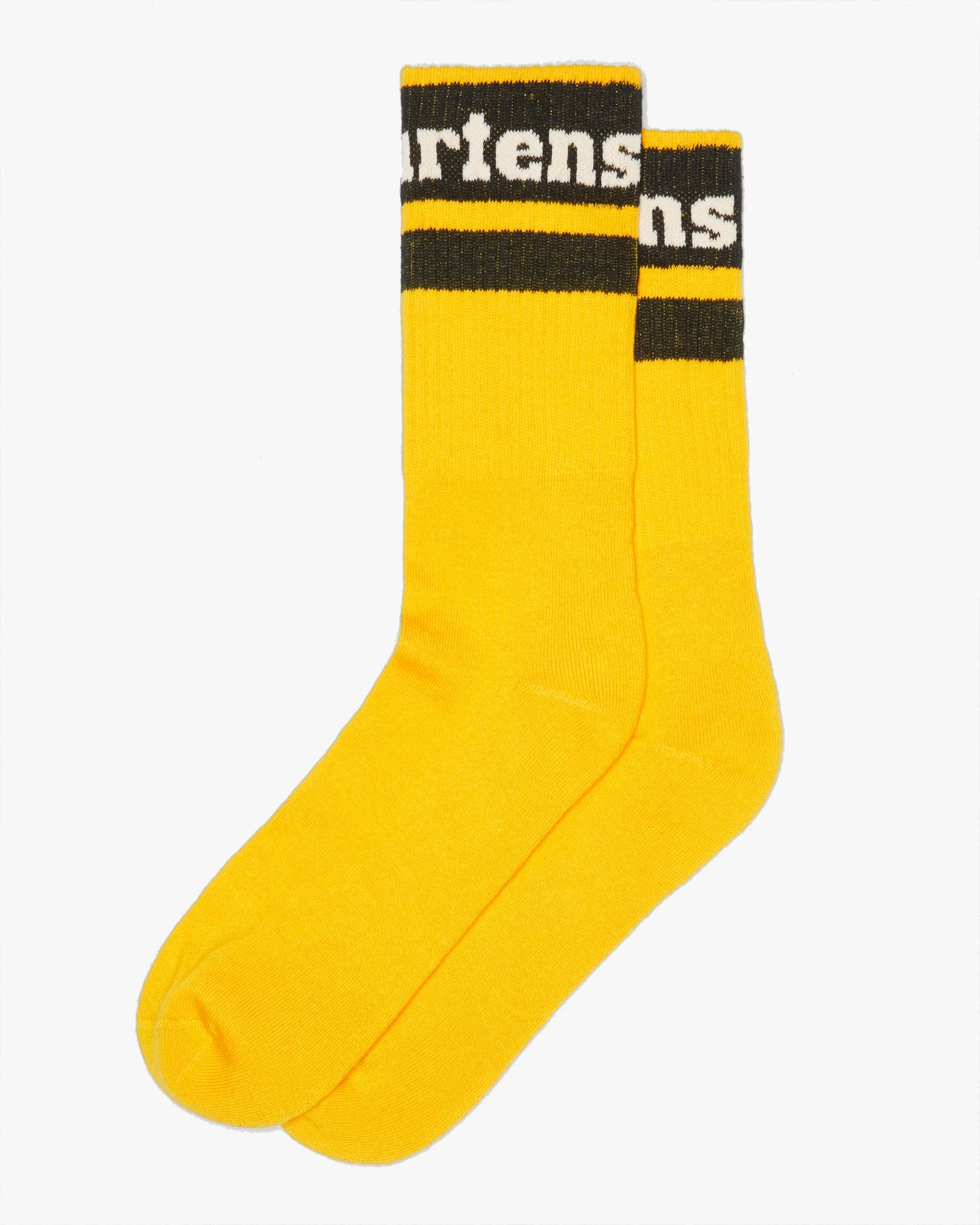 Dr Martens Athletic Logo Organic Cotton Blend Socks - Yellow