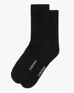 Dr Martens Double Doc Organic Cotton Blend Socks - Black