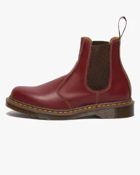 Dr Martens Made In England Vintage 2976 Chelsea Boots - Oxblood Quilon