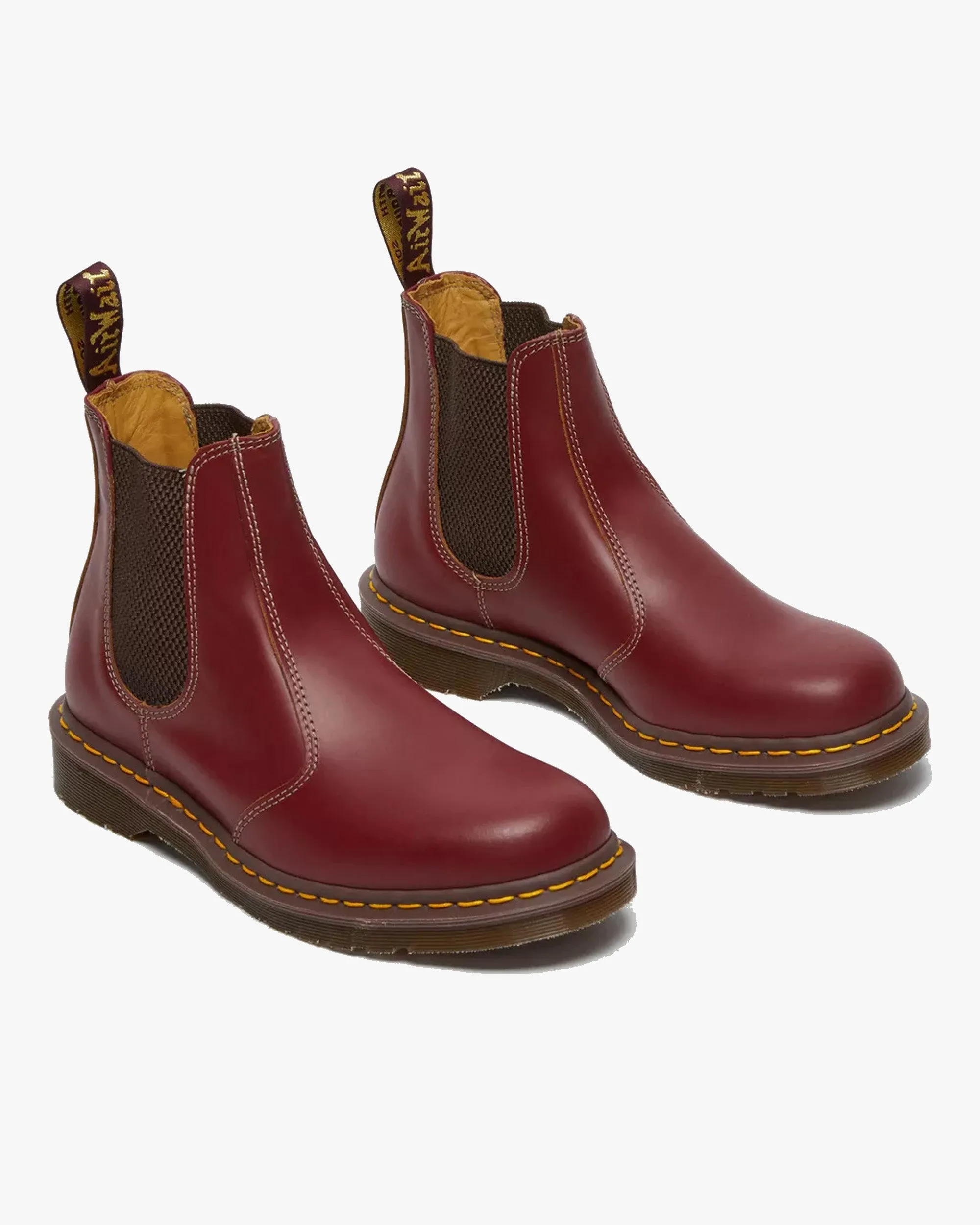 Dr Martens Made In England Vintage 2976 Chelsea Boots - Oxblood Quilon