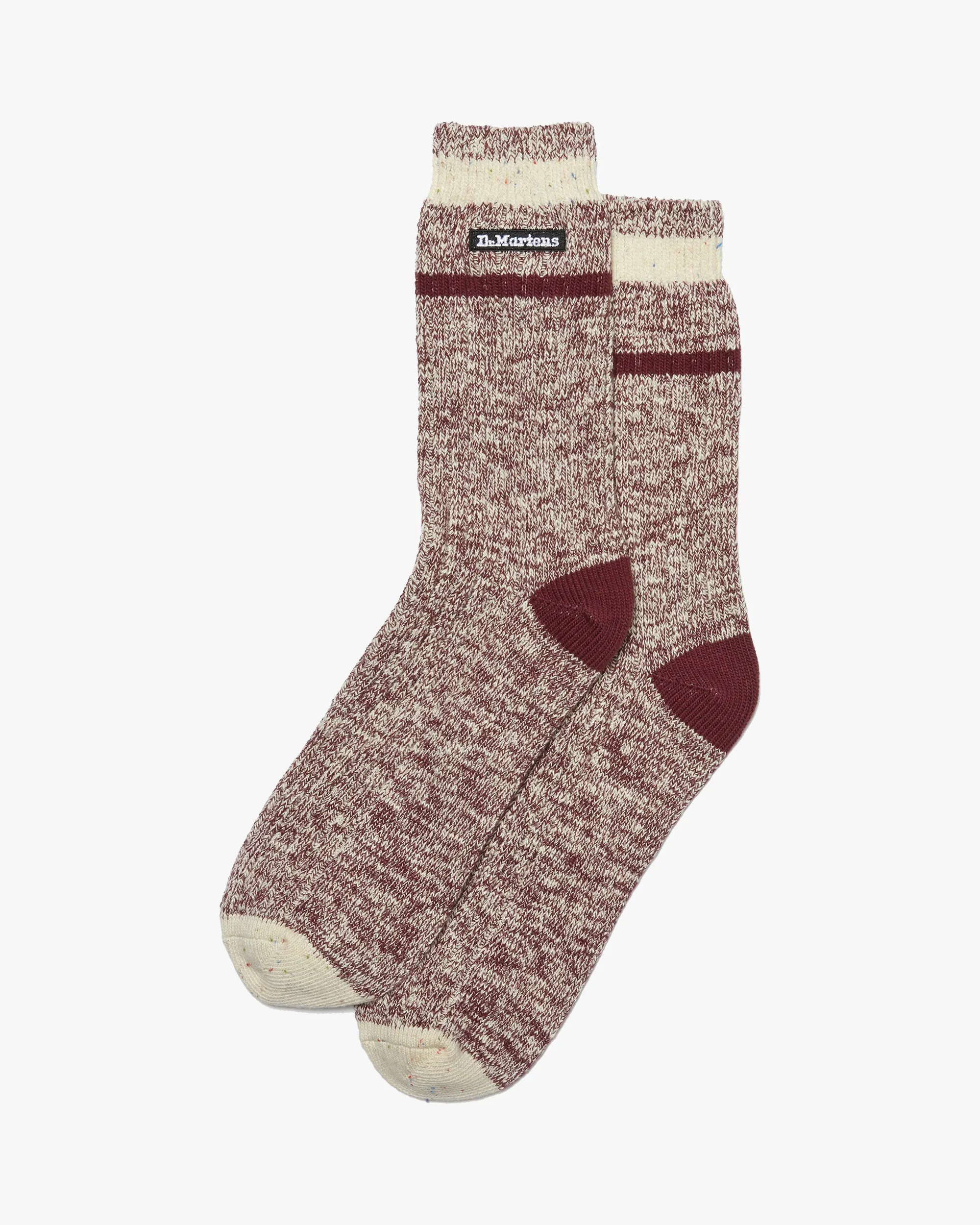 Dr Martens Organic Cotton Marl Socks - Oxblood