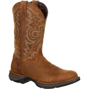 Durango Men's Rebel 12" Round Toe WP Western Boot - Brown - DDB0163