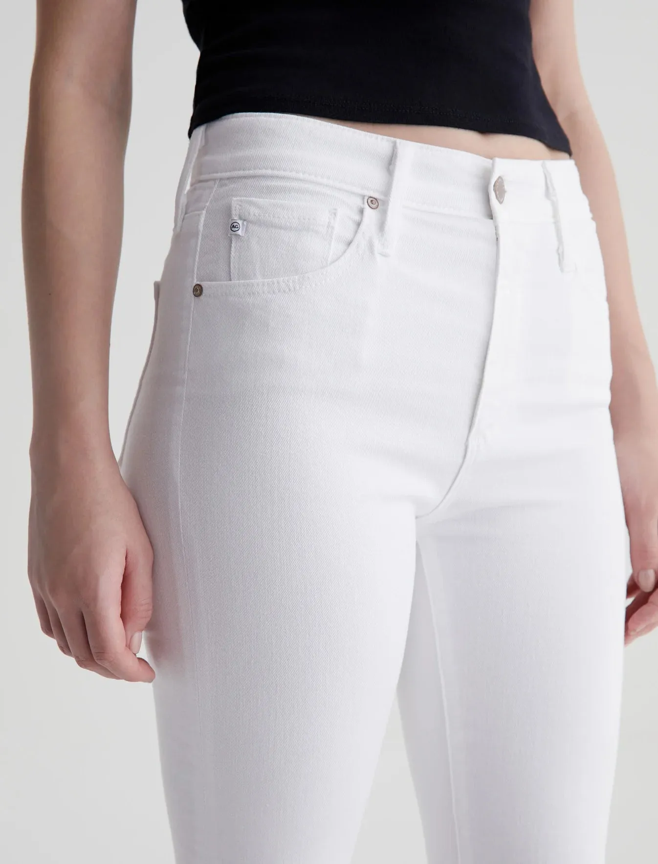 FARRAH BOOT CROP (MODERN WHITE) - A.G. DENIM