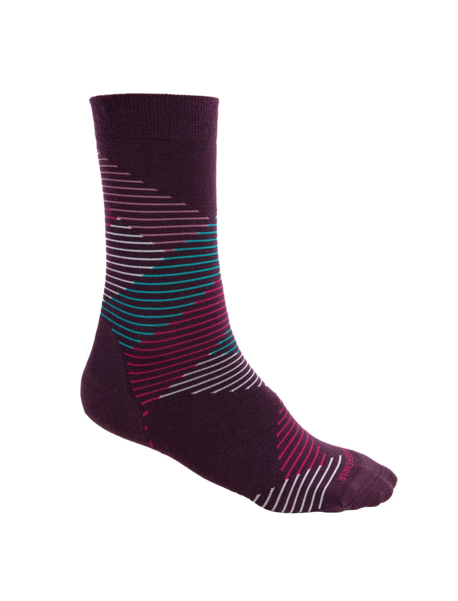 Icebreaker Lifestyle Fine Gauge Crew Socks Dashes (Women's)