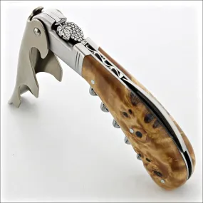 Laguiole Magnum Corkscrew Deco Grape - Poplar Burl