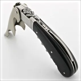 Laguiole Magnum Corkscrew Deco Rose - Ebony