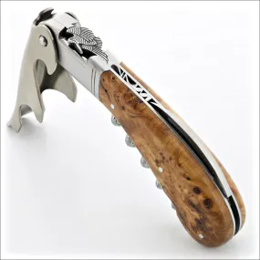 Laguiole Magnum Corkscrew Deco Woodcock - Burled Maple