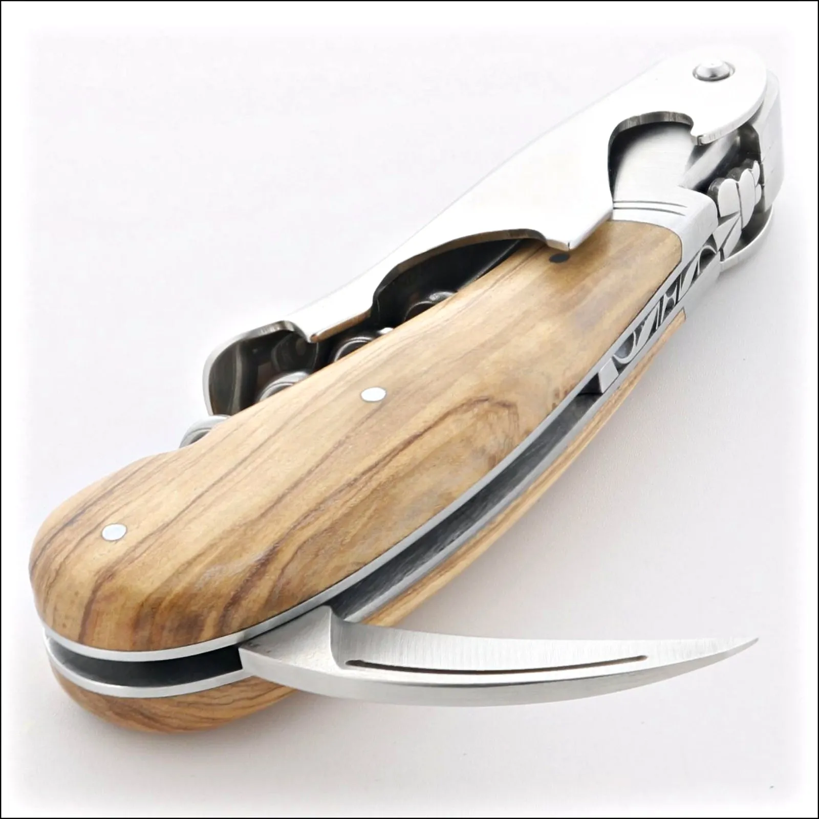 Laguiole Magnum Olive Wood Corkscrew - A