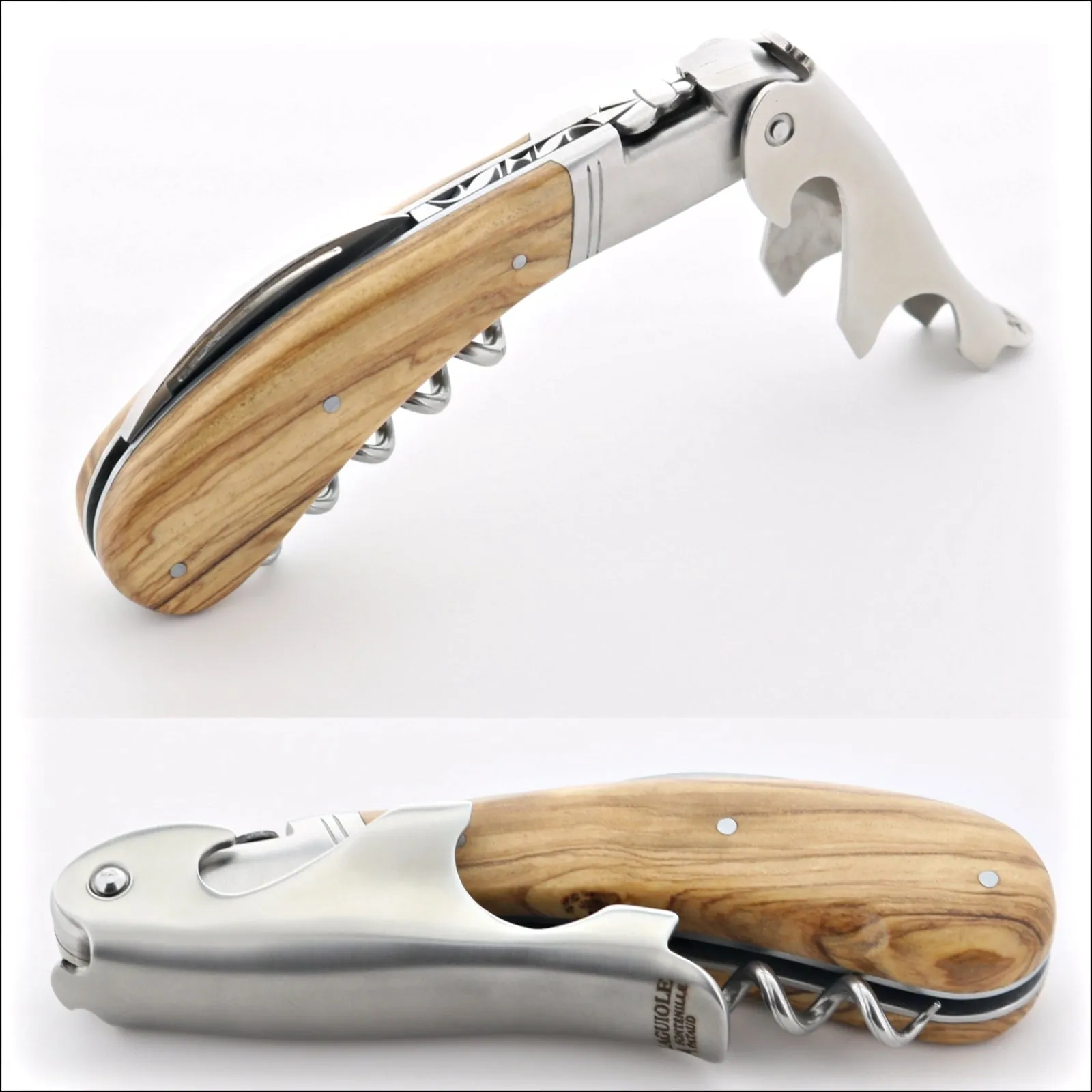 Laguiole Magnum Olive Wood Corkscrew - A