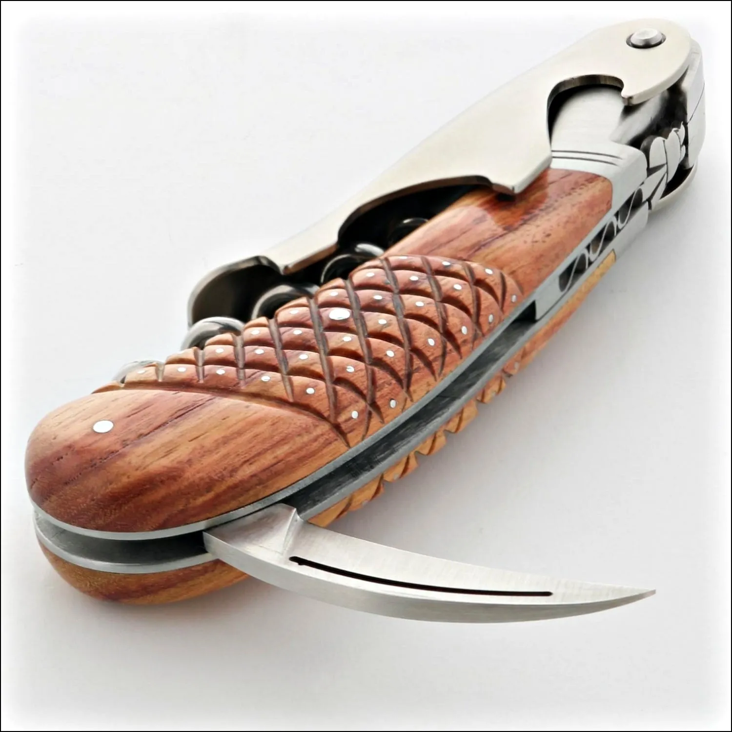 Laguiole Magnum Studded Rosewood Corkscrew - B