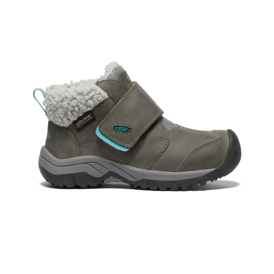 Little Kids' Kootenay IV Waterproof Boot  |  Steel Grey/Porcelain