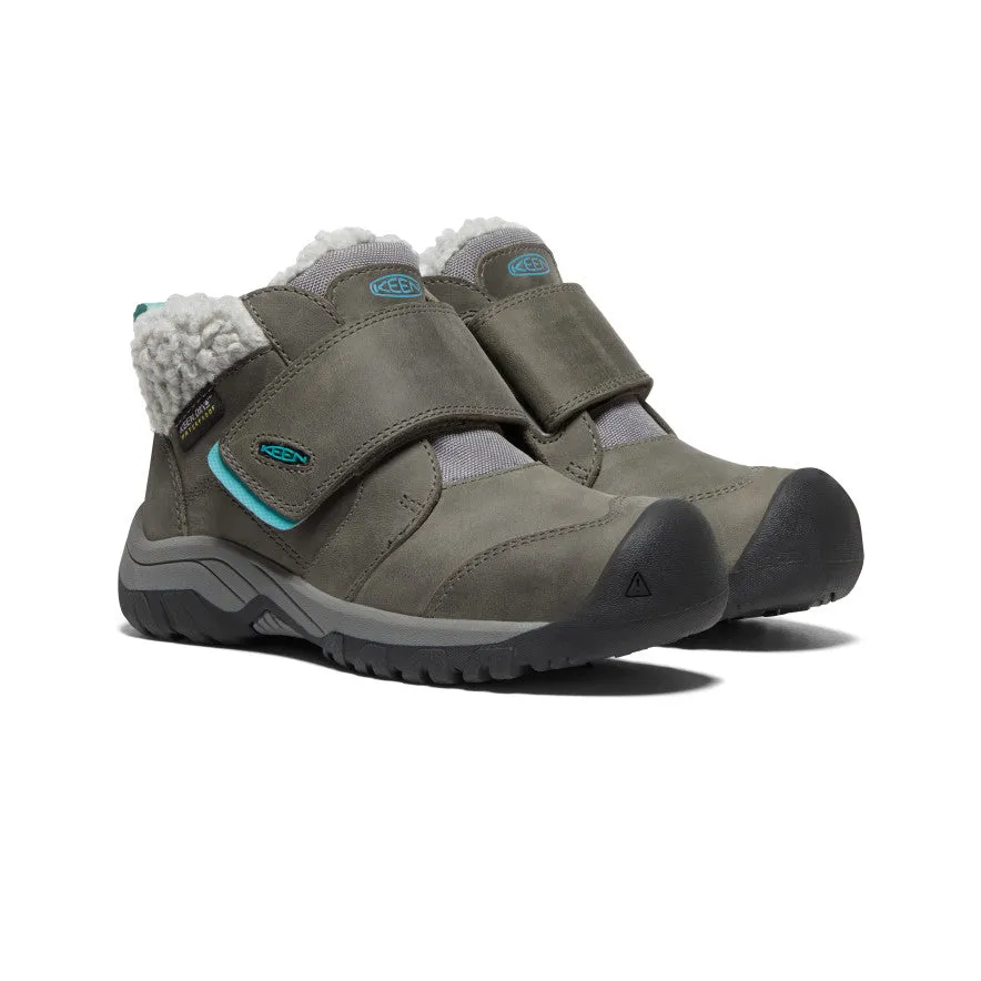 Little Kids' Kootenay IV Waterproof Boot  |  Steel Grey/Porcelain