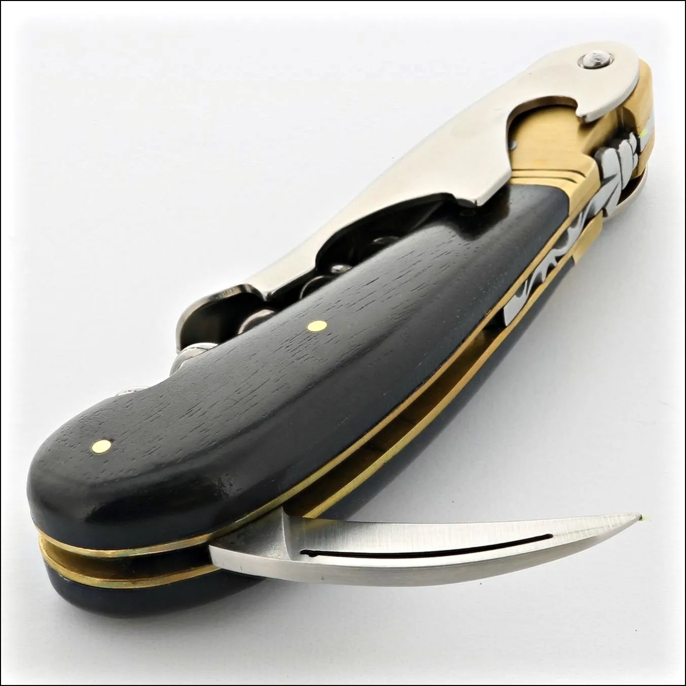 Magnum Cold Forged Brass Corkscrew - Ebony