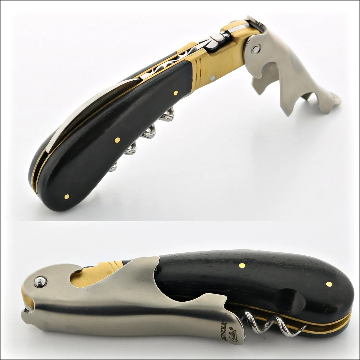 Magnum Cold Forged Brass Corkscrew - Ebony