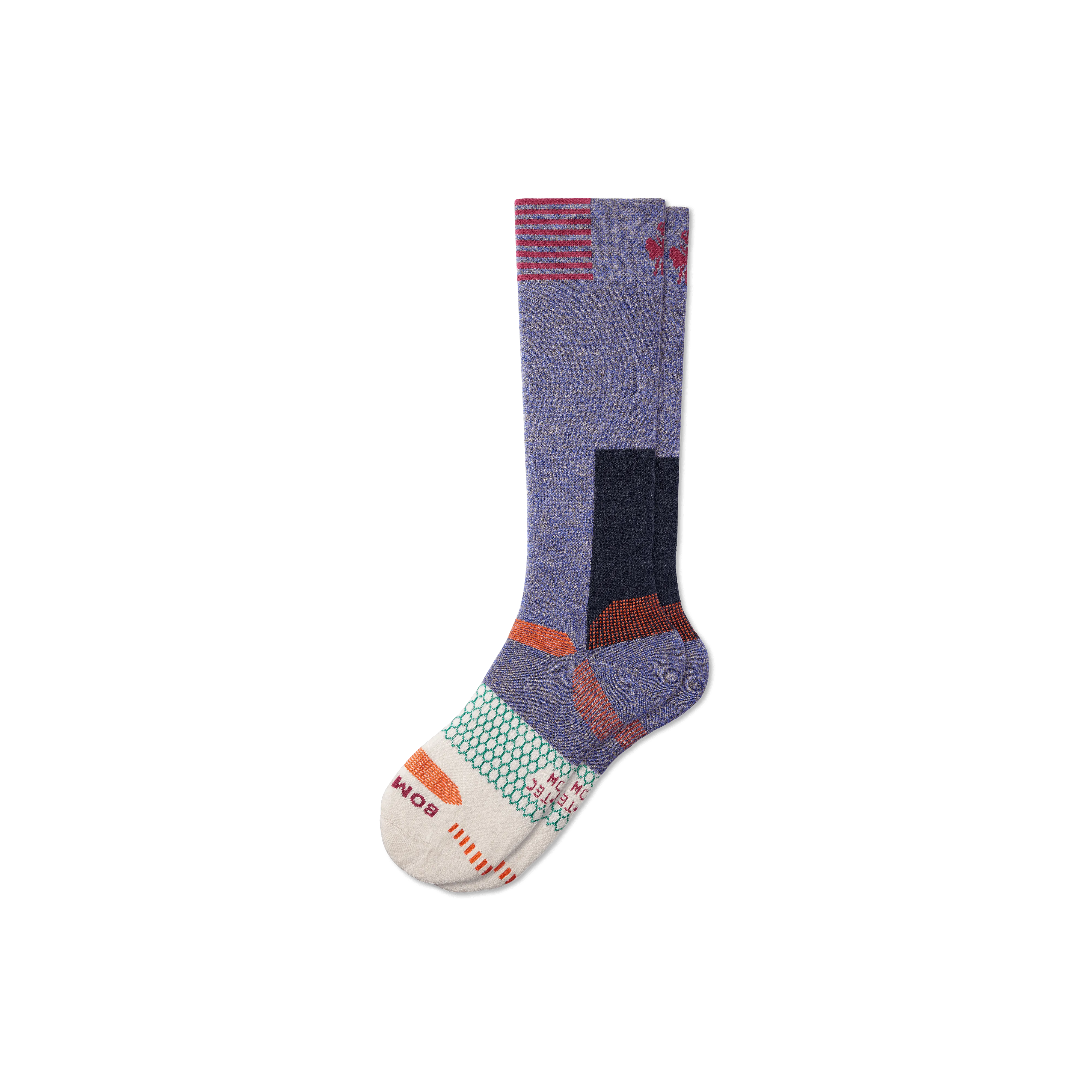 Men's Full-Cushion Merino Wool Blend Ski & Snowboard Socks