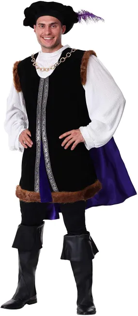 Men's Noble Ren Faire Costume Adult Renaissance Nobleman Costume X- Large