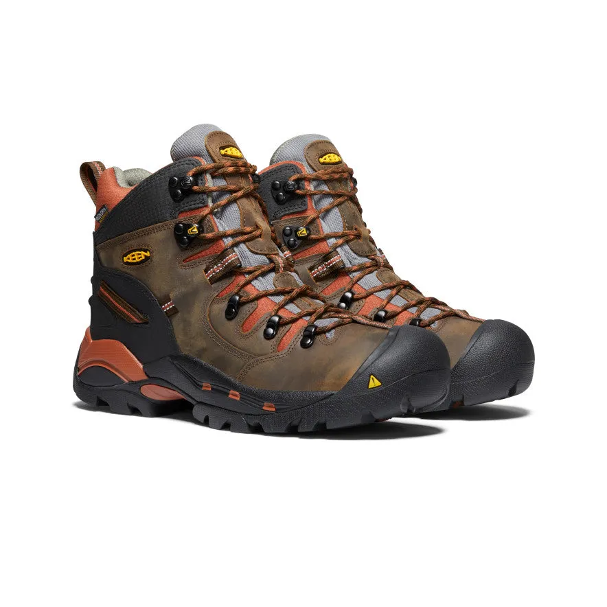 Men's Pittsburgh 6" Waterproof Boot (Soft Toe)  |  Cascade Brown/Bombay Brown