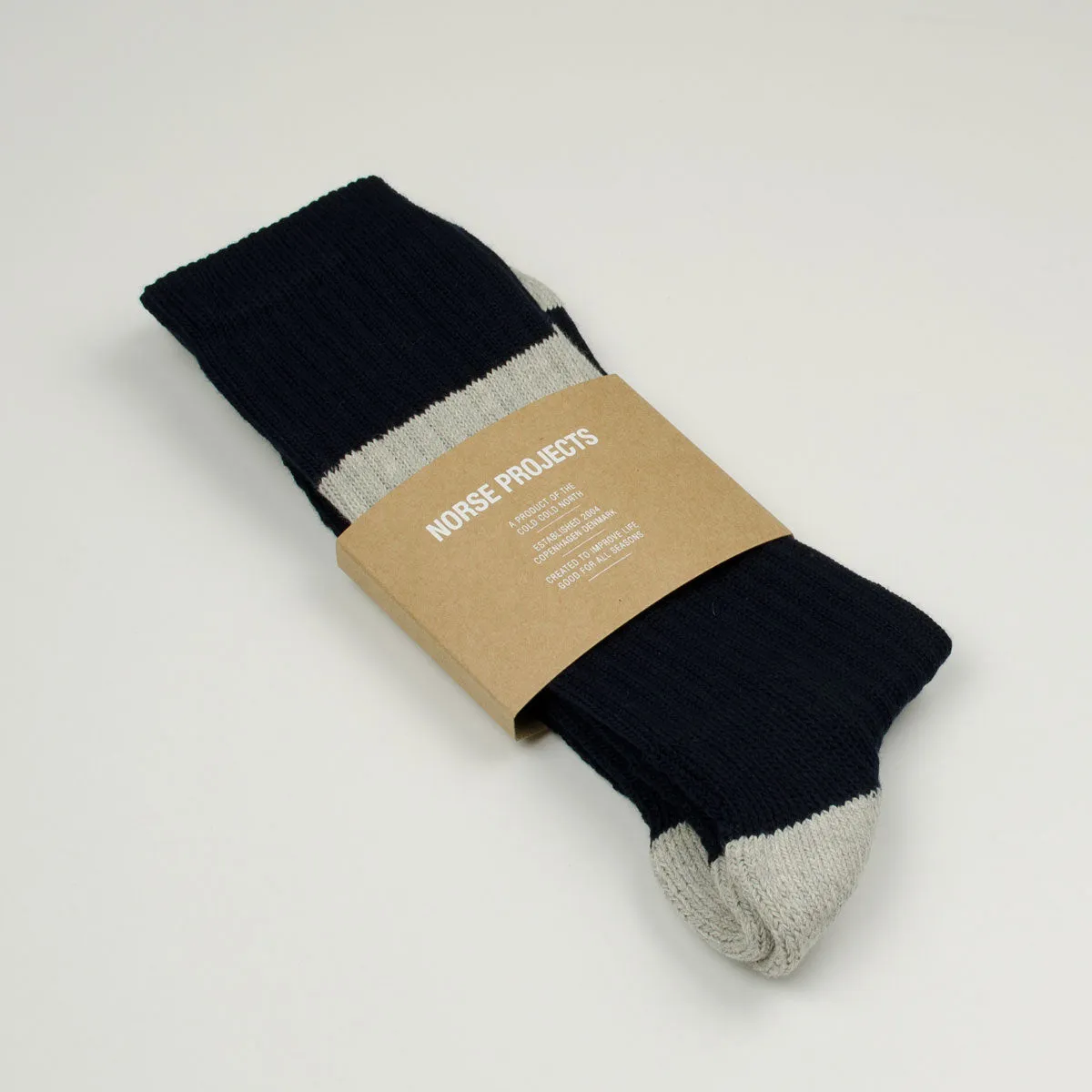 Norse Projects - Bjarki Cotton Sport Socks - Dark Navy