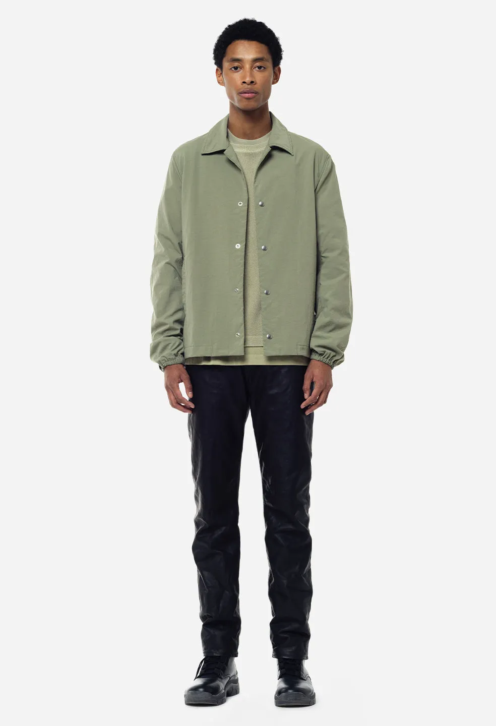 Nylon Coach's Jacket / Sage