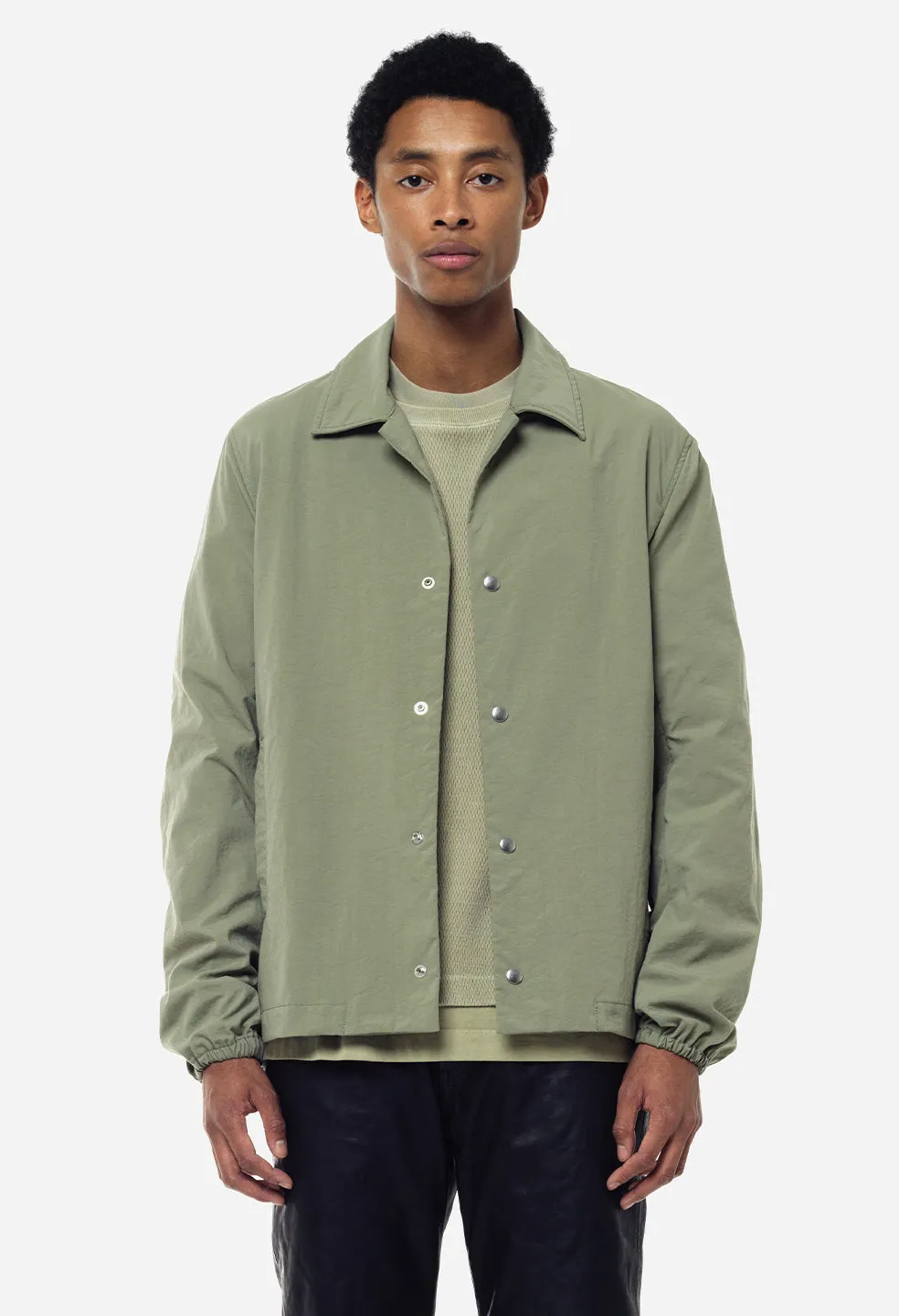 Nylon Coach's Jacket / Sage