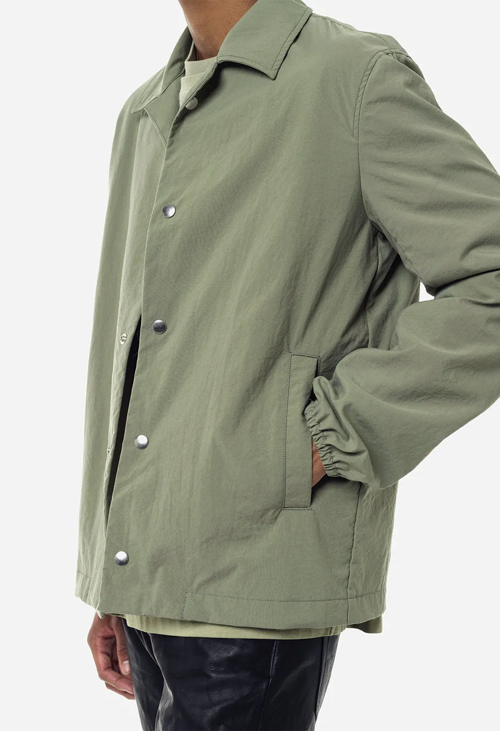 Nylon Coach's Jacket / Sage