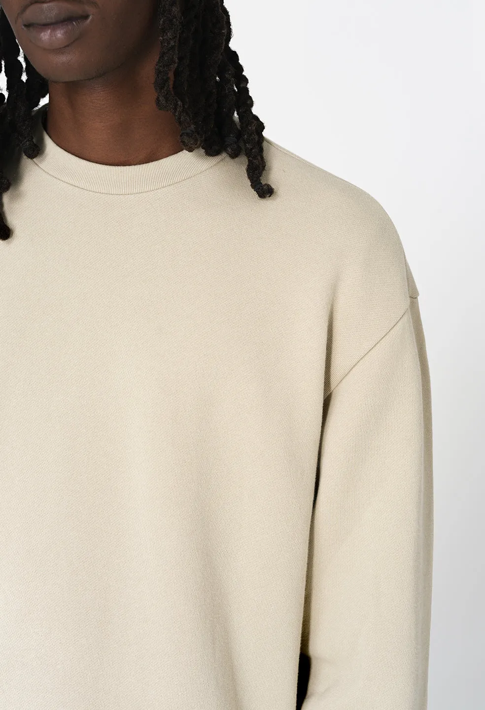 Oversized Crewneck Pullover / Ceramic